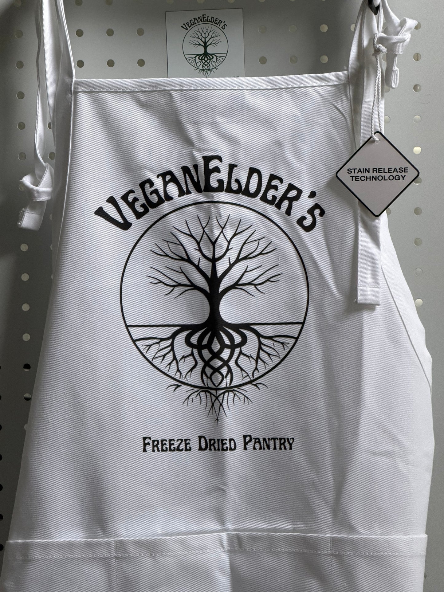 VeganElder’s Apron- white