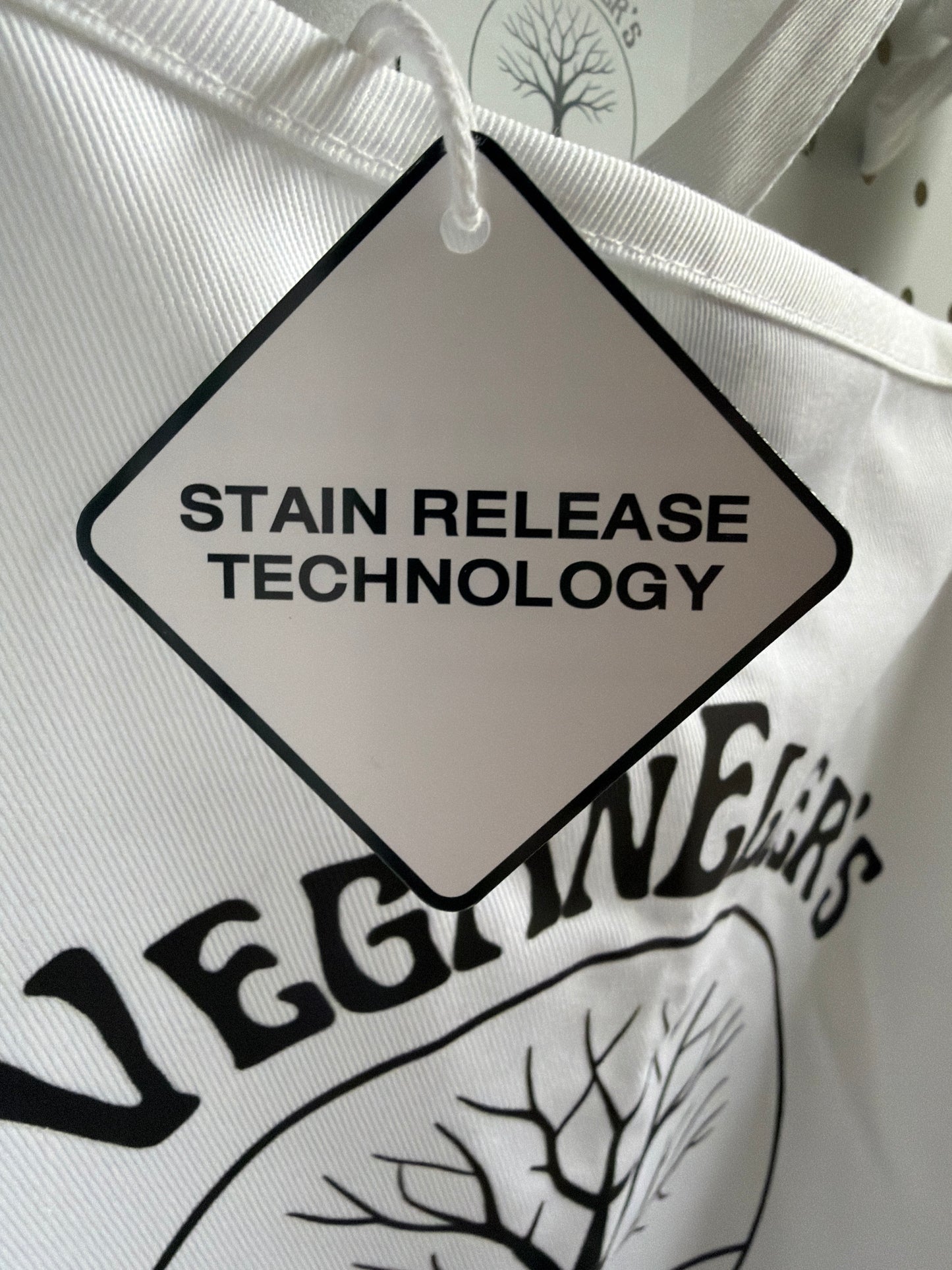 VeganElder’s Apron- white