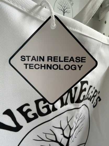 VeganElder’s Apron- white