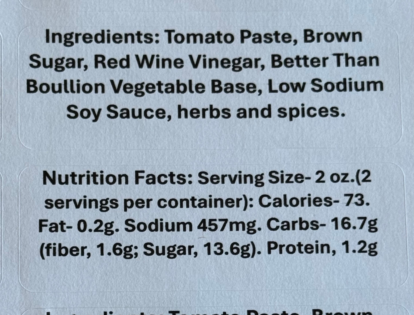 Barbecue Sauce Ingredients and Nutrition Facts