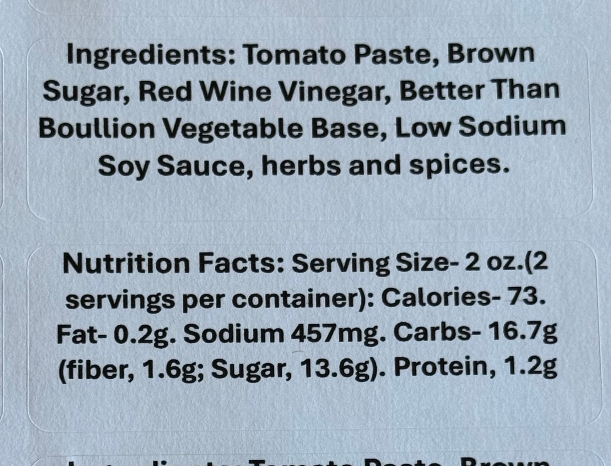 Barbecue Sauce Ingredients and Nutrition Facts