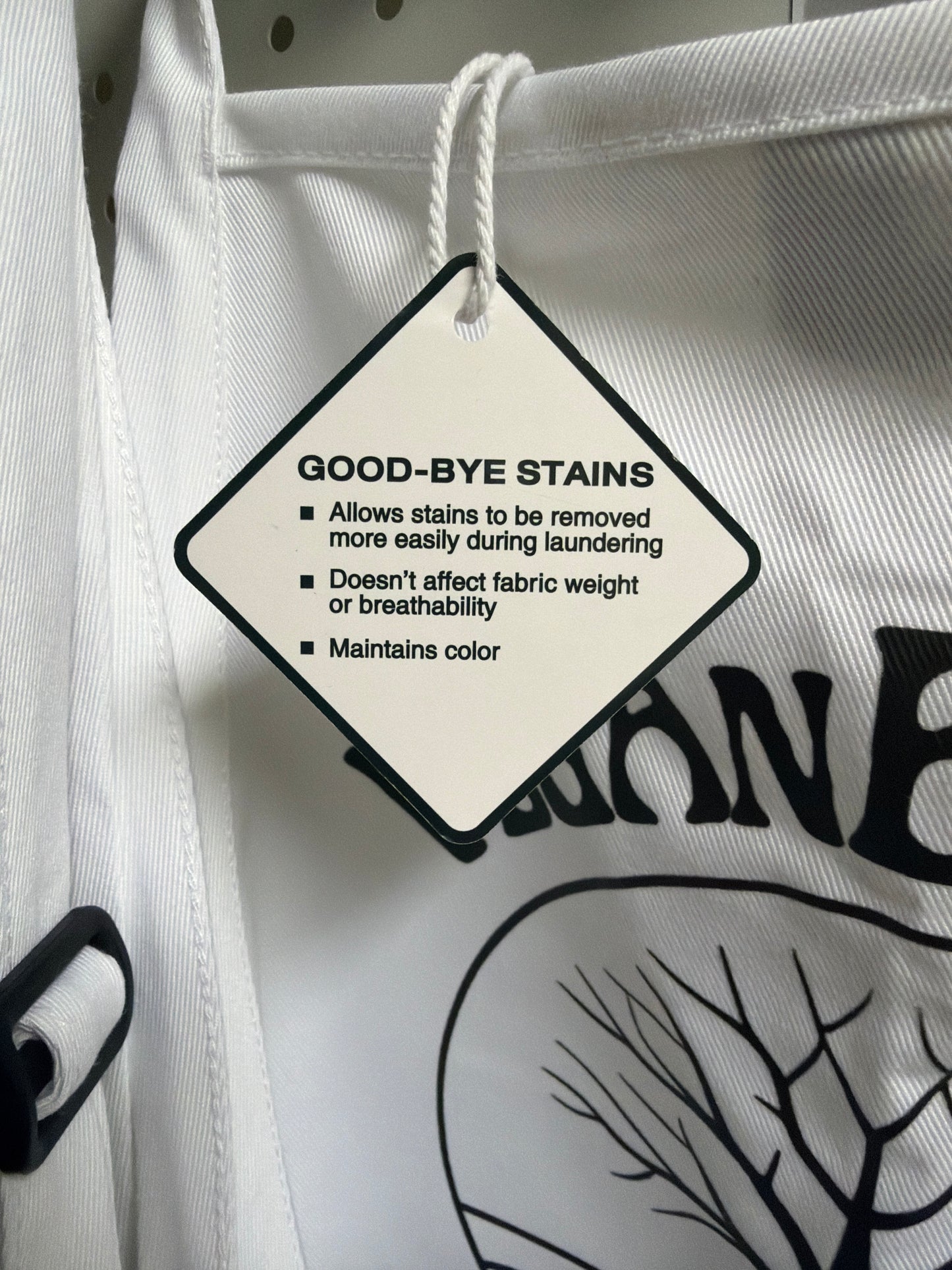 VeganElder’s Apron- white