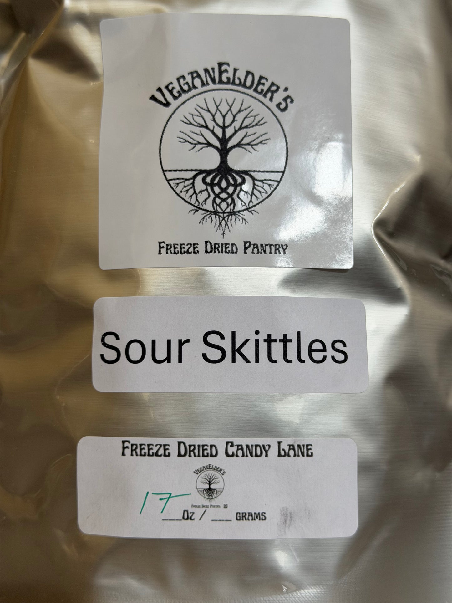 Freeze Dried Sour Skittles Candy 1 pound