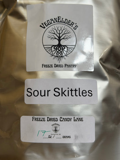 Freeze Dried Sour Skittles Candy 1 pound
