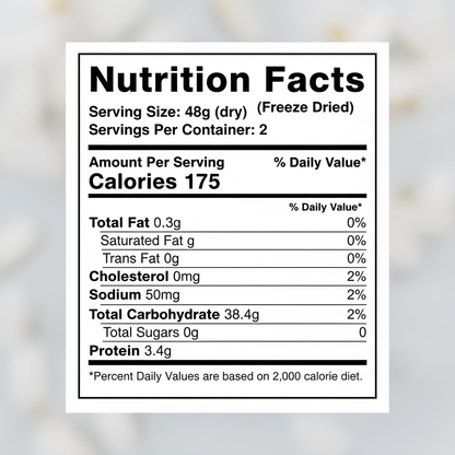 Nutrition Facts - White Rice